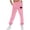 Pink 1, variant on Women's Hearts Trousers Casual Plush Thickened Velvet Thermal High Waist Running Fitness Sports Pants Red XXL