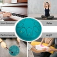 thumbnail image 6 of Tongue Drum, Upgraded Steel Tongue Drum 8 Notes 6 Inch, Professional Steel Drum C-Key (Black) for Beginner Adult Kids, 6 of 7