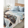 thumbnail image 4 of Sea Turtle Coastal California King Size Flat Sheet, Wrinkleproof & Fadeproof Cooling Flat Bed Sheet Only, Nautical Summer Beach Starfish Breathable Soft Bedding Top Sheets 108 x 98 Inches, 4 of 8