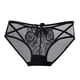 thumbnail image 1 of Braguitas sexy de encaje negro de cintura alta para mujer - Braguitas de talla grande - Poliéster/spandex - Cobertura total - M-XL, 1 of 2