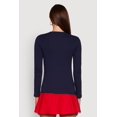 thumbnail image 5 of Womens Long Sleeve Basic Crew Neck T-Shirt, 5 of 5