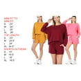 thumbnail image 2 of JED FASHION Women's French Terry Top & Shorts Set, 2 of 2