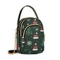 thumbnail image 7 of FORMRS Crossbody Bag for Women Shoulder Cell Phone Purse with Zipper, Green Christmas Hats, 7 of 7