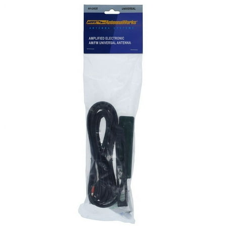 Metra - Antennaworks Amplified Hide-away Antenna for Most Vehicles - Black