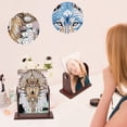 thumbnail image 6 of 2pcs Diamond Painting Kit with Mirror Wolf Head Dreamcatcher DIY 5D Sparkling Rhinestones with Rotatable Mirror Surface Handmade Artwork Gift, 6 of 7