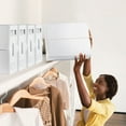 thumbnail image 4 of 4 Pack Bed Sheet Organizers, Foldable Linen Closet Organizers and Storage, Sheets Set Folder Keeper with Window, Queen/King Size, Off-White, 4 of 7