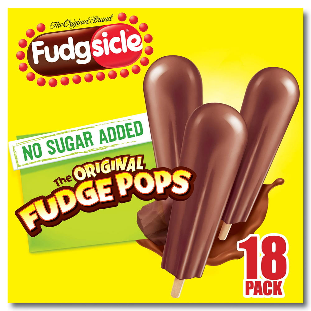 Popsicle Original Fudge Pops No Sugar Added For a Frozen Chocolate 
