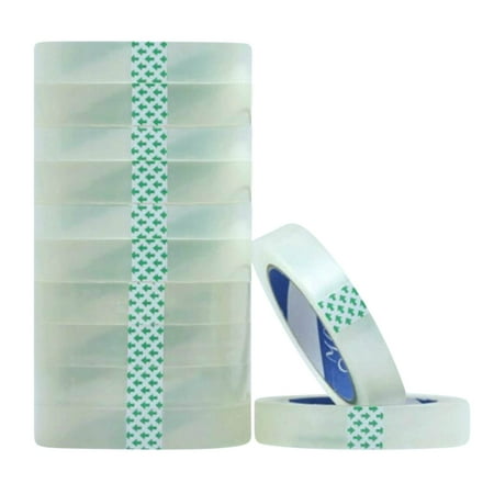 

Wovilon Transparent Tape 12 Roll Clear Tape Refills For Dispenser 3/4-Inch Clear Tape Refill Roll For Gift Wrapping Office Home School Home Tool Kit Tools & Home Improvement