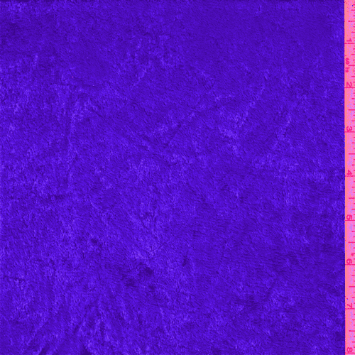 Purple Crushed Velour, Fabric By the Yard