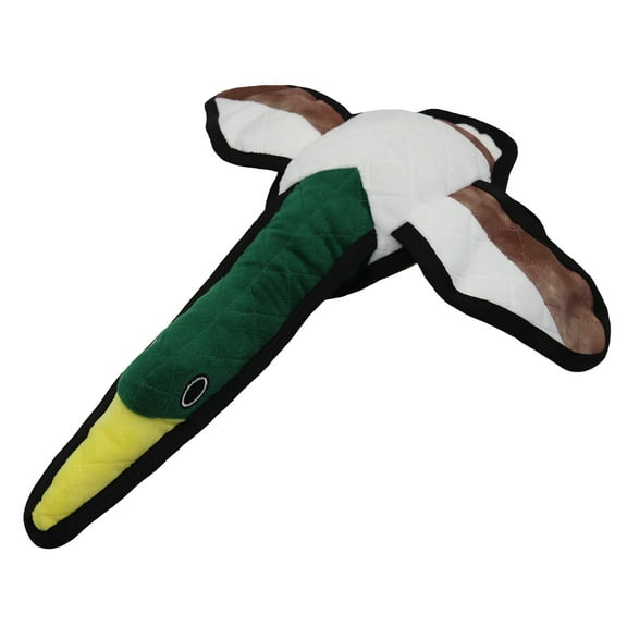 Grip Duck Training Squeaky Dog Toy - Extremely Durable & Soft with Tough Reinforced Seams - Floats in Water - Machine Washable