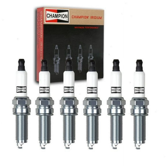 6 pc Champion 9407 Iridium Spark Plugs for 12290-R70-A01 12290-R70-A02 12290-R71-L01 DILZKR7A11G ILZKR7B11 ILZKR7B11S RER8ZWYCB4 Ignition Wire Secondary