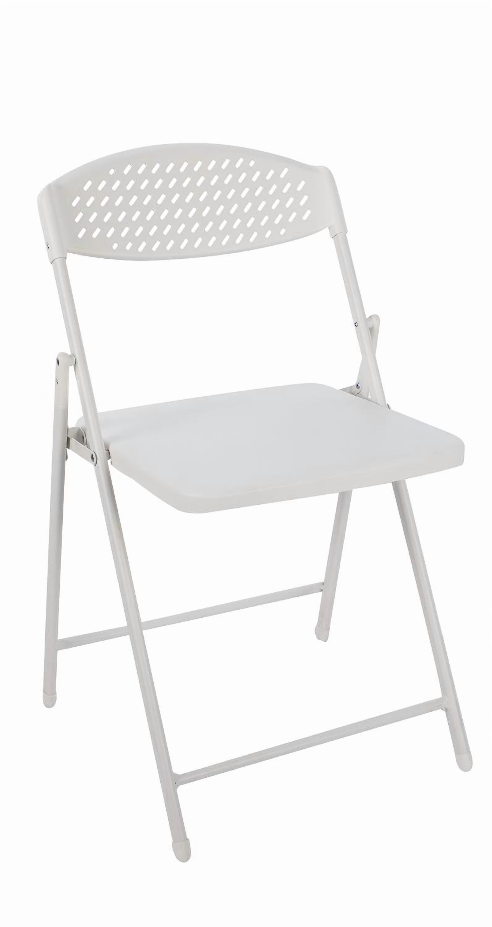 Mainstays Light-Weight Folding Chairs Set of 4, White photo 4