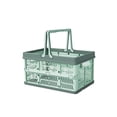 thumbnail image 2 of Cesta De Almacenamiento Portátil Cesta organizadora plegable de plástico verde,apilable,para picnics,compras y oficina en casa (1 pieza) Rkxzt, 2 of 8