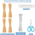 thumbnail image 2 of Coiled Basket Weaving Craft DIY Macrame Basket Kit for Beginners and Adults Gift, 2 of 7