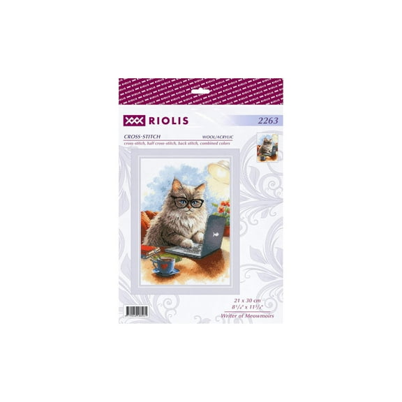 Riolis Cross Stitch Kit Meowmoirs