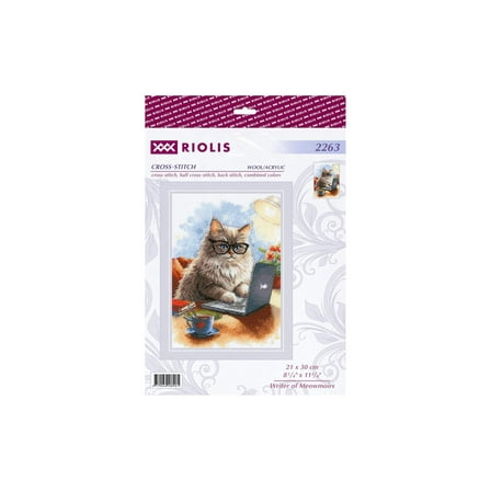 Riolis Cross Stitch Kit Meowmoirs