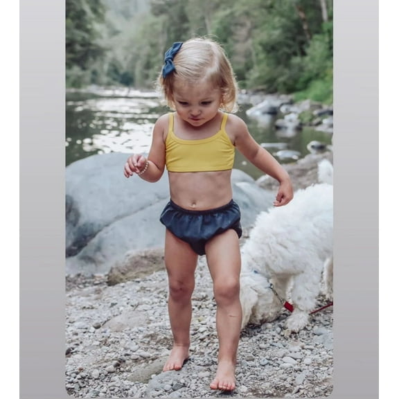 Girls Recycled Nylon UPF 50  Bikini Top