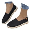 thumbnail image 4 of Flat Shoes for Women Hollow Platform Casual Shoes Solid Color Breathable Espadrilles, 4 of 9