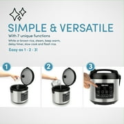Aroma® 20-Cup Programmable Rice & Grain Cooker and Multi-Cooker, New