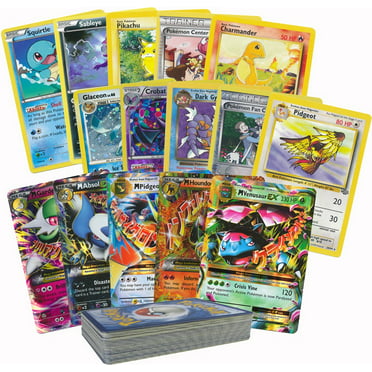 100 Random Pokemon Cards with 1 Mega Ex - Walmart.com