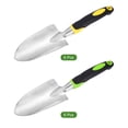 thumbnail image 3 of Uxcell 12pcs Garden Hand Shovel 11.81 x 2.95" Aluminum Transplanting Trowel Garden Tools, Yellow & Green, 3 of 7