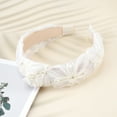 thumbnail image 6 of Unique Bargains 1 Pc Fashion Lace Tie Headbands for Women Beige, 6 of 6