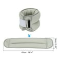 thumbnail image 2 of Uxcell Poids de Cheville Sangles de Poids de Jambe Réglables 8 Lb Ensembles de Poids de Cheville Gris, 2 of 7