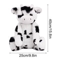 thumbnail image 3 of Vaca de peluche para niños y niñas, suave, para bebés, decoración del hogar, dormitorio, 3 of 9
