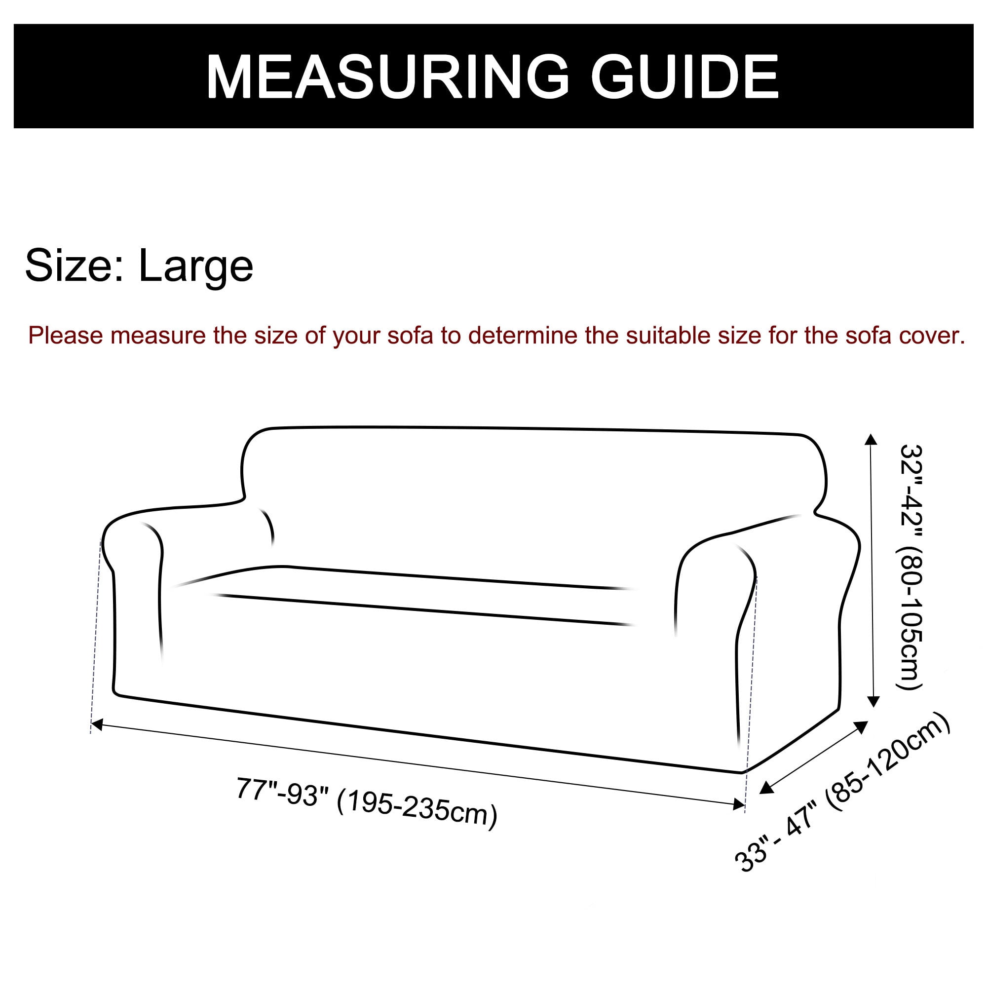 Unique Bargains Solid 1/2/3 Seater Sofa Cover Stretch Couch Slipcover Wine Sofa