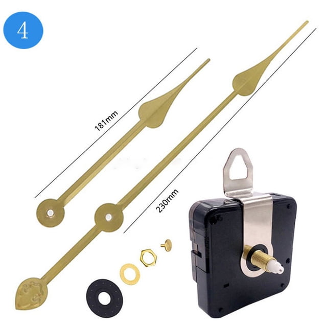 High Torque Long Hands Silent Quartz Clock Movement Mechanism Replacement Diy