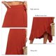 thumbnail image 5 of Falda con lazo en la cintura, falda cruzada con abertura y cintura alta para mujer Falda cruzada con lazo Rendimiento impulsado, 5 of 6