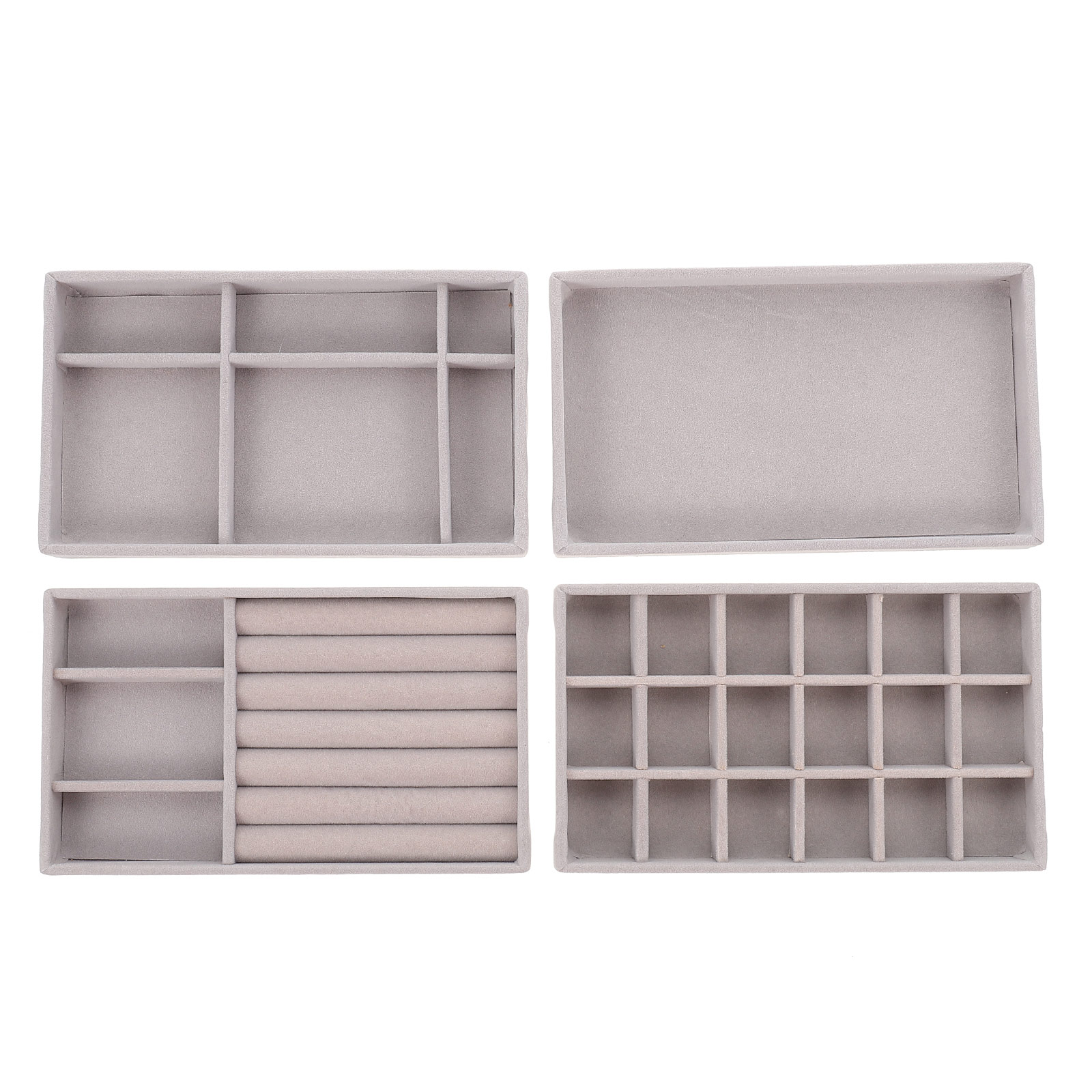 Jewelry Tray Storage Display Box Organizer Trays Holder Ring Drawer