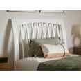 thumbnail image 5 of AFI Orleans Twin XL Solid Wood Low Profile Sleigh Platform Bed, White, 5 of 12