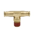 thumbnail image 2 of 5 Pack Brass Air Brake Male Branch Tee OD 1/2" X 3/8" NPT - Push-Lock-Connector Branch Tee Replaces PC1472S-8-6 PC1472SW8C S272PMT86 IDOTS97286 G311340804 D20308916 972186 97286PXDOTS, 2 of 6