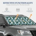 thumbnail image 3 of Kdxio Sweet Dream Lamb Print 2-Piece Sun Shade Front Windshield - Foldable Car Front Window Sunshades for Most Sedans SUV Truck, 3 of 6