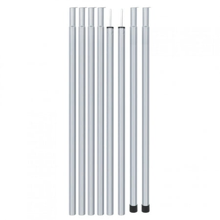 Versatile Tent Poles Replacement Beach Tent Poles for Various Shelters Adjustable Steel Rods with Easy-Link Connecting Sections for Camping Canopy & More