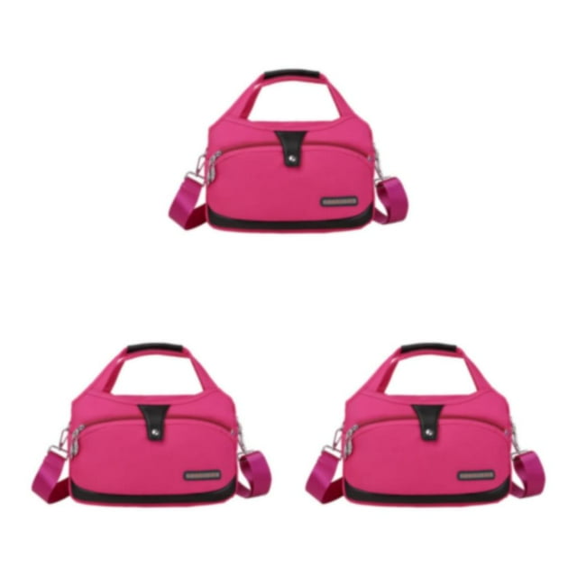 Destyer Carry All Essentials In Style With Hand Bag Sturdy And Durable Crossbody Bag rose red 29*19*9*12 3Set