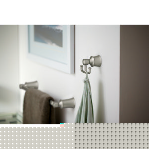 thumbnail image 2 of Moen YB2118BN Dartmoor 18" Towel Bar Brushed Nickel, 2 of 4