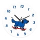 thumbnail image 5 of Reloj silencioso redondo, moderno, creativo, adorno de pared, reloj decorativo para sala de estar 20 cm, 5 of 9