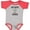 Baseball Heather and Red, variant on Inktastic My Aunt is a Nurse Girls Baby Bodysuit