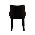 thumbnail image 5 of Boraam Orleans Swivel Low Back Wood and Cream Fabric Dining Chairs - Set of 2 - Black Finish, 5 of 5