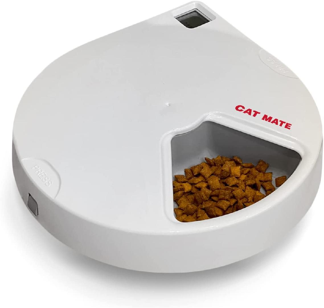 Stainless Steel Inserts for the Cat Mate and Closer Pets Five-meal Automatic (C500) Pet Feeder (Bowls Only)