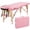 Pink, variant on Topeakmart Portable Massage Table Massage Bed Spa Bed Therapy Table Collapsable Treatment Table Height Adjustable Salon Bed 84 Inch 2 Fold, Black