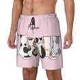 thumbnail image 2 of Daiia Cute Cats Mens Swim Trunks Swim Shorts Quick Dry Swim Shorts with Mesh Lining Pockets-Medium, 2 of 9