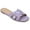 Lilac, variant on Journee Womens Arrina Slip On Slide Flat Sandals
