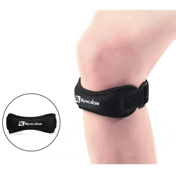 Patella Tendon Knee Strap 2 Pack, Knee Pain Relief Support Brace Hiking, Soccer, Basketball, Running, Jumpers Knee, Tennis, Tendonitis, Volleyball & Squats