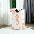 thumbnail image 6 of Yayeee Freestanding Laundry Hamper with Handle Collapsible Large Storage Basket for Clothes, White Seahorse, 6 of 7