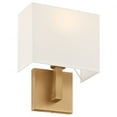 thumbnail image 2 of Access Lighting 1 Light LED Wall Sconce in Antique Brushed Brass Color, 2 of 6