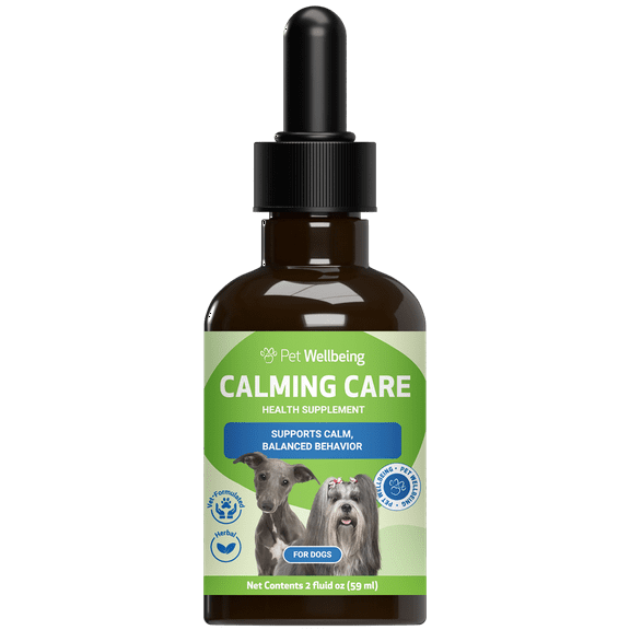 Pet Wellbeing Natural Dog Stress & Anxiety Relief - Calming Care 2oz (59ml)