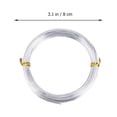 thumbnail image 2 of MasteelfCA 7 Rolls 1mm Colored Alumina Line For Manual DIY Motorcycle Shape Bonsai Craft Use(Silver Style, 10M for Each), 2 of 9